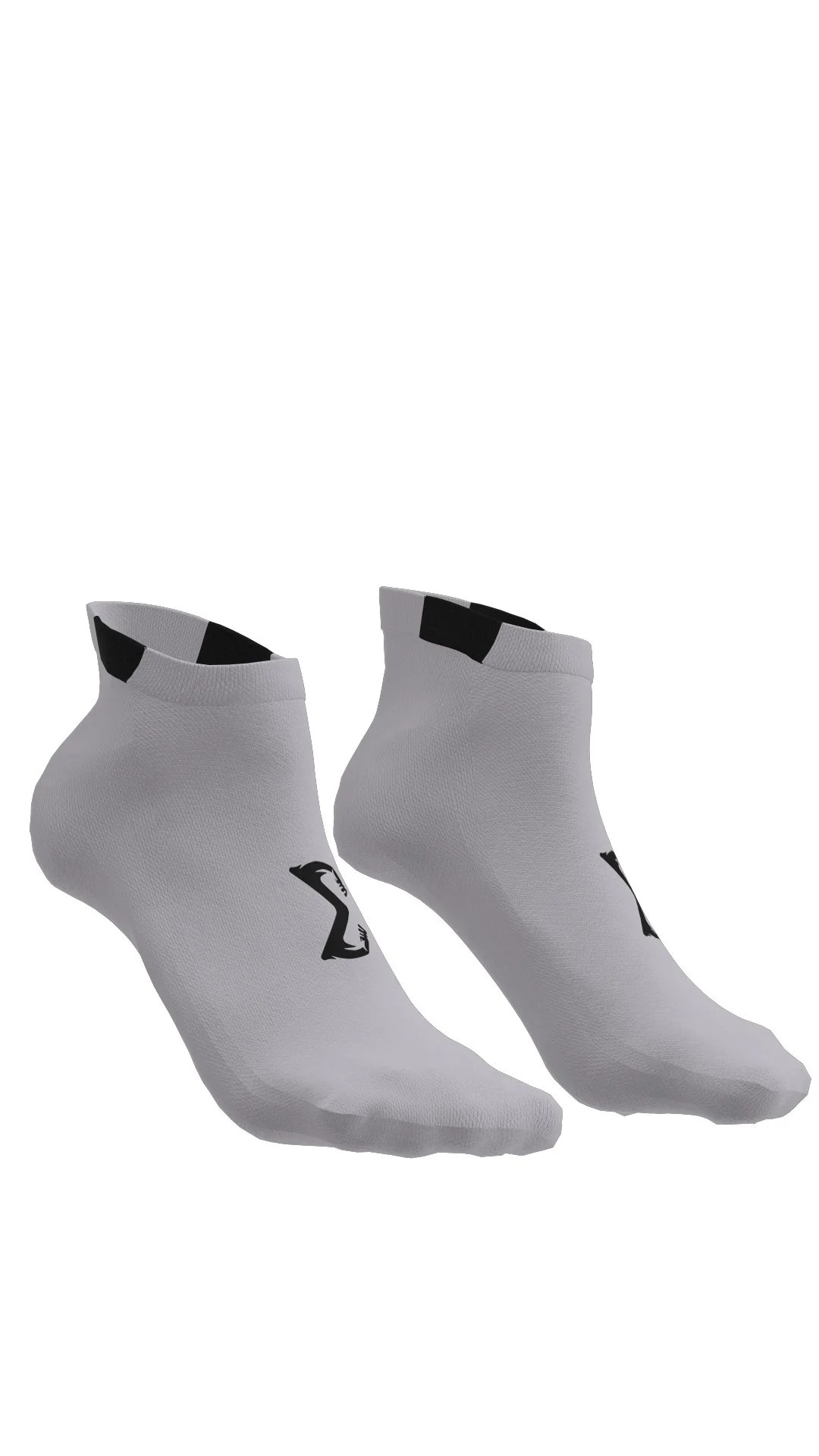 Gray Sigma Ankle Socks