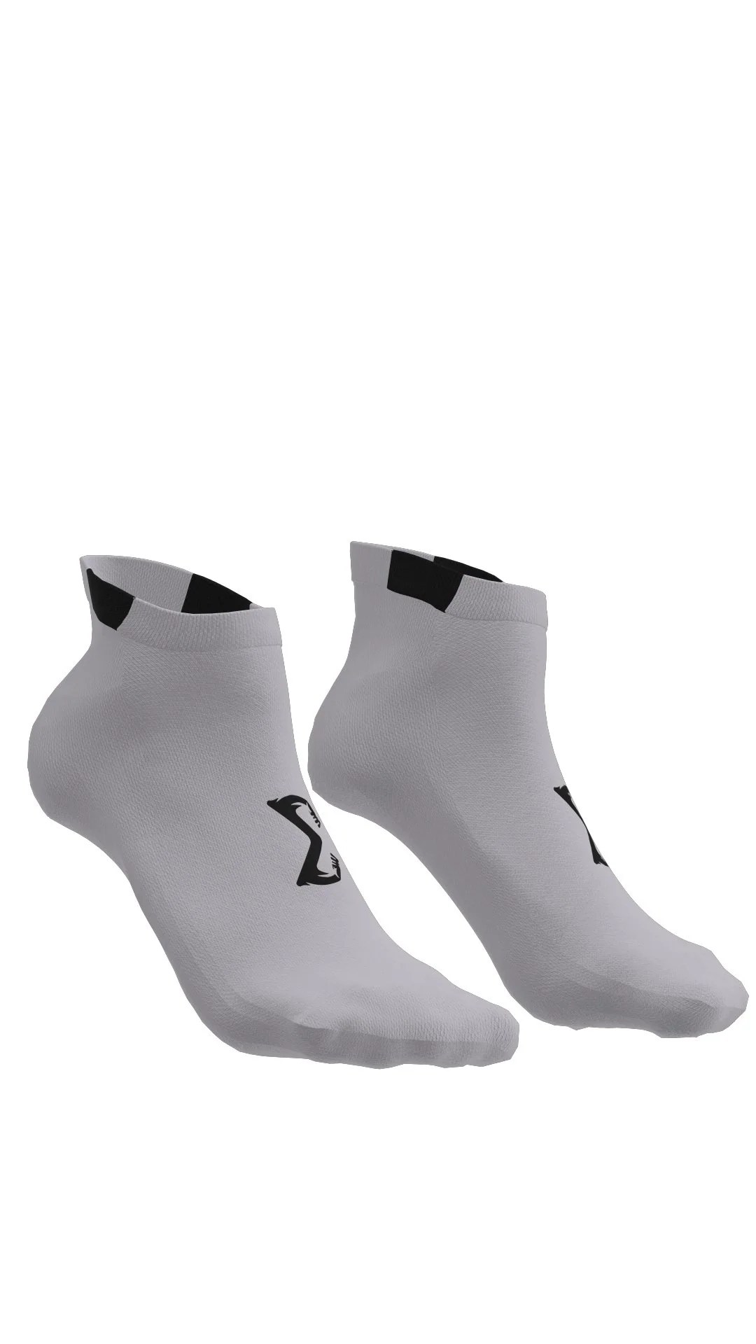 Gray Sigma Ankle Socks