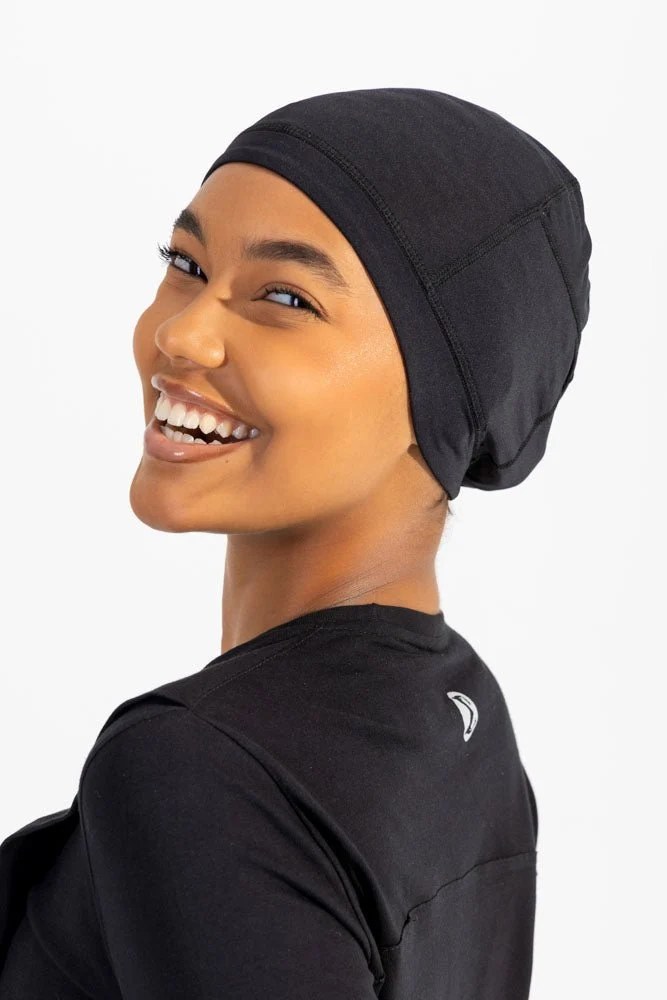 Black Fitcap Pro Hijab