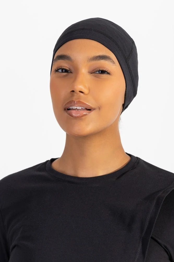 Black Fitcap Pro Hijab