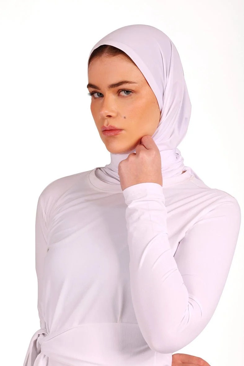 White Easy Wrap Hijab