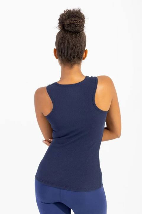Daily Rib Tank Top Bellwether Blue