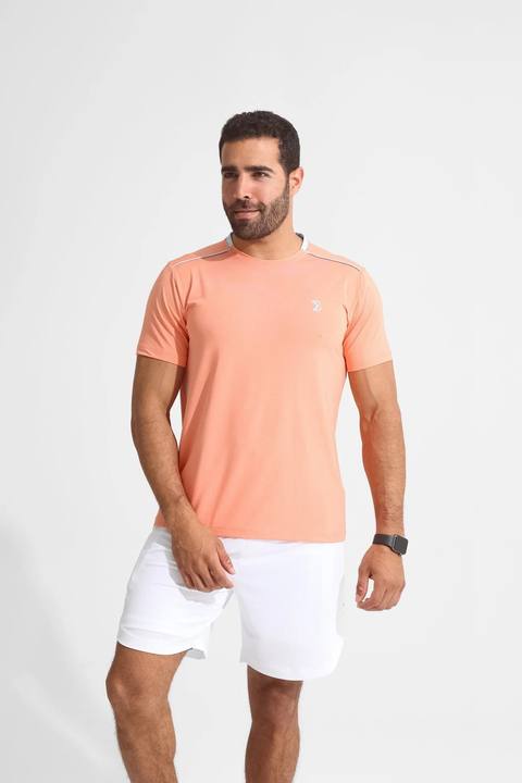 Racket Sports Tee Peach Pink