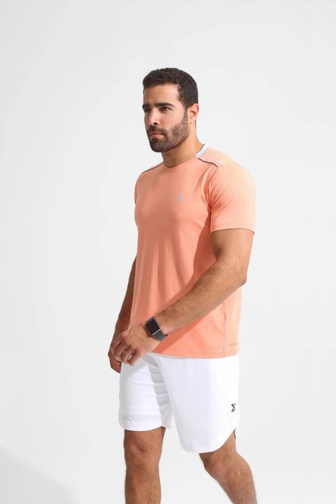 Racket Sports Tee Peach Pink