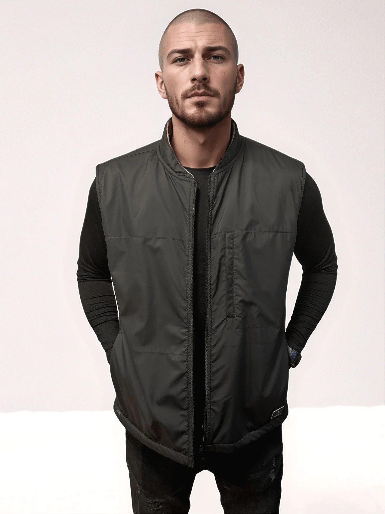 Reversible Pro Vest Black/Beige