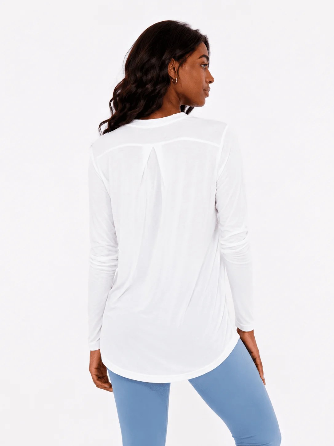 White Extra Comfort Long Sleeve Top