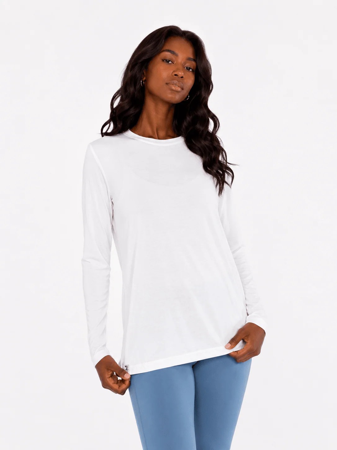 White Extra Comfort Long Sleeve Top