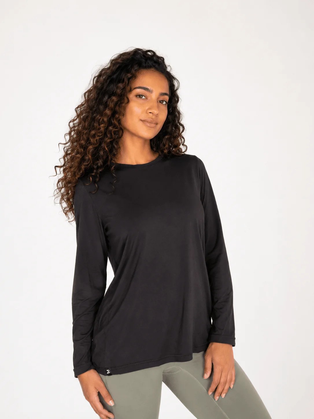 Black Extra Comfort Long Sleeve Top