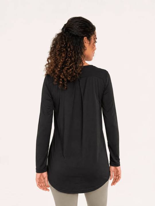 Black Extra Comfort Long Sleeve Top