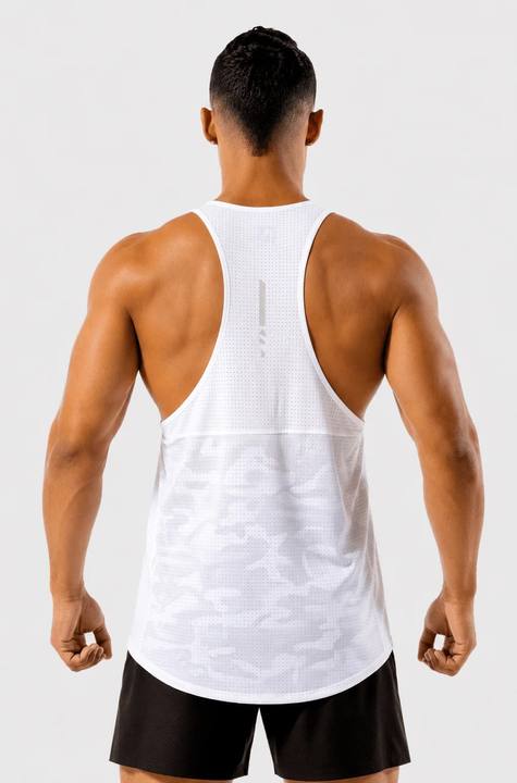 White Gear Tank Top