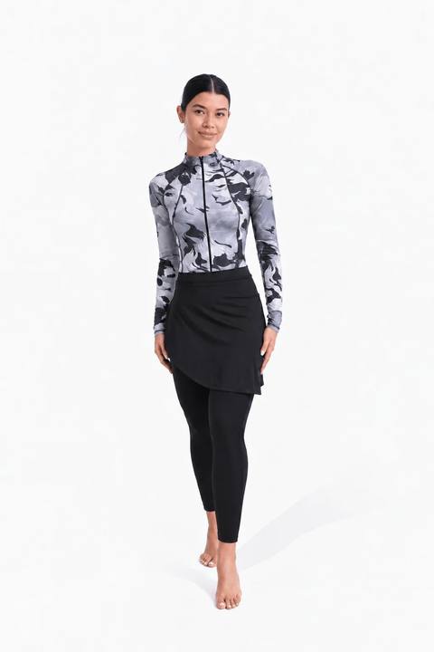 Black Camouflage Eclipse Burkini Set