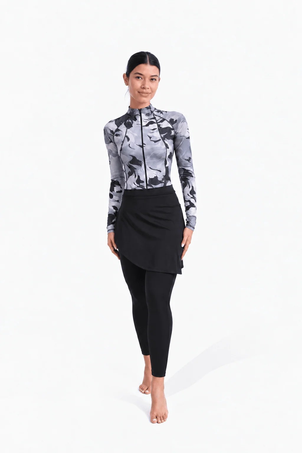 Black Camouflage Eclipse Burkini Set