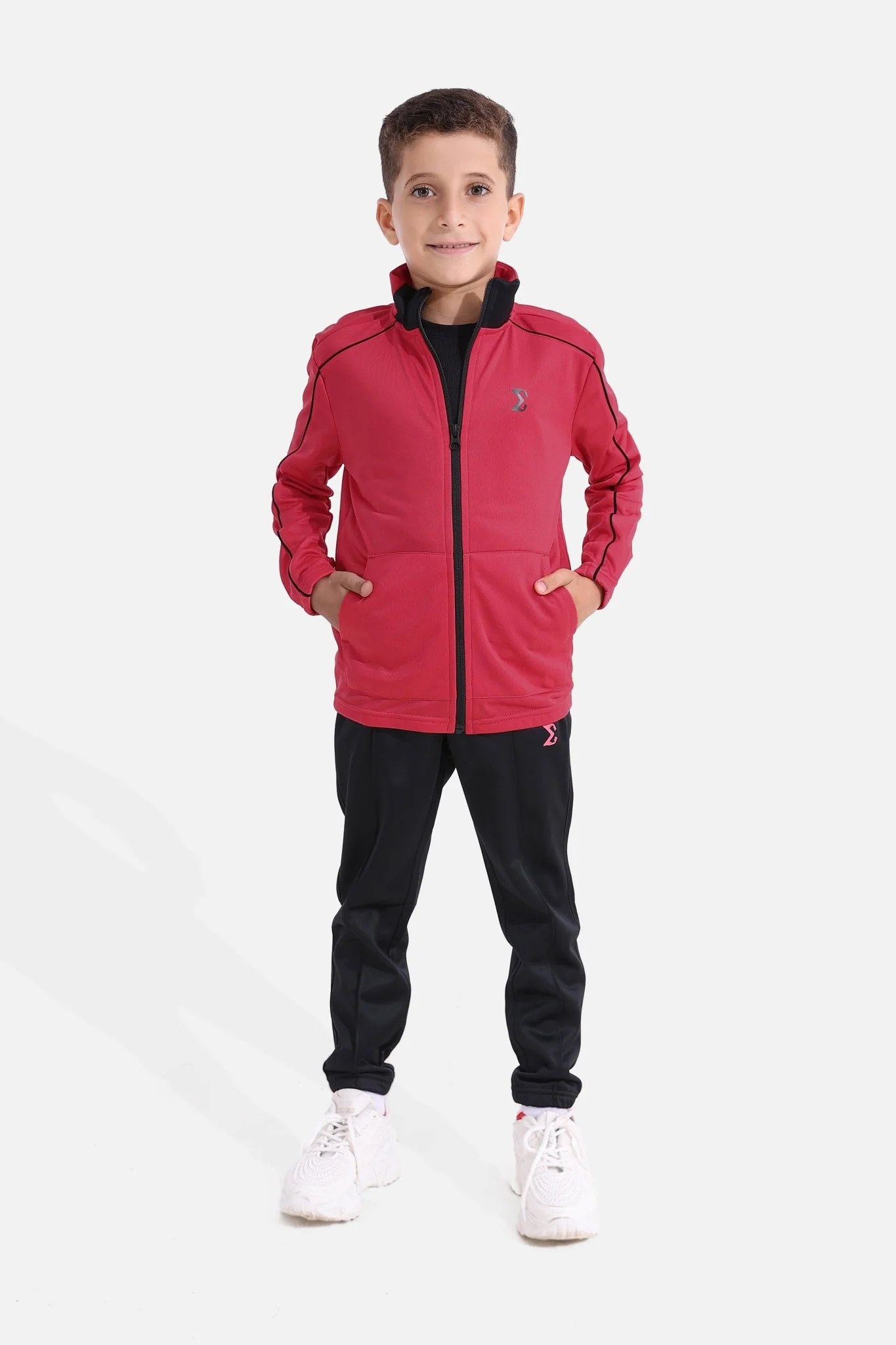 Kids Viva Magenta/Black Tracksuit