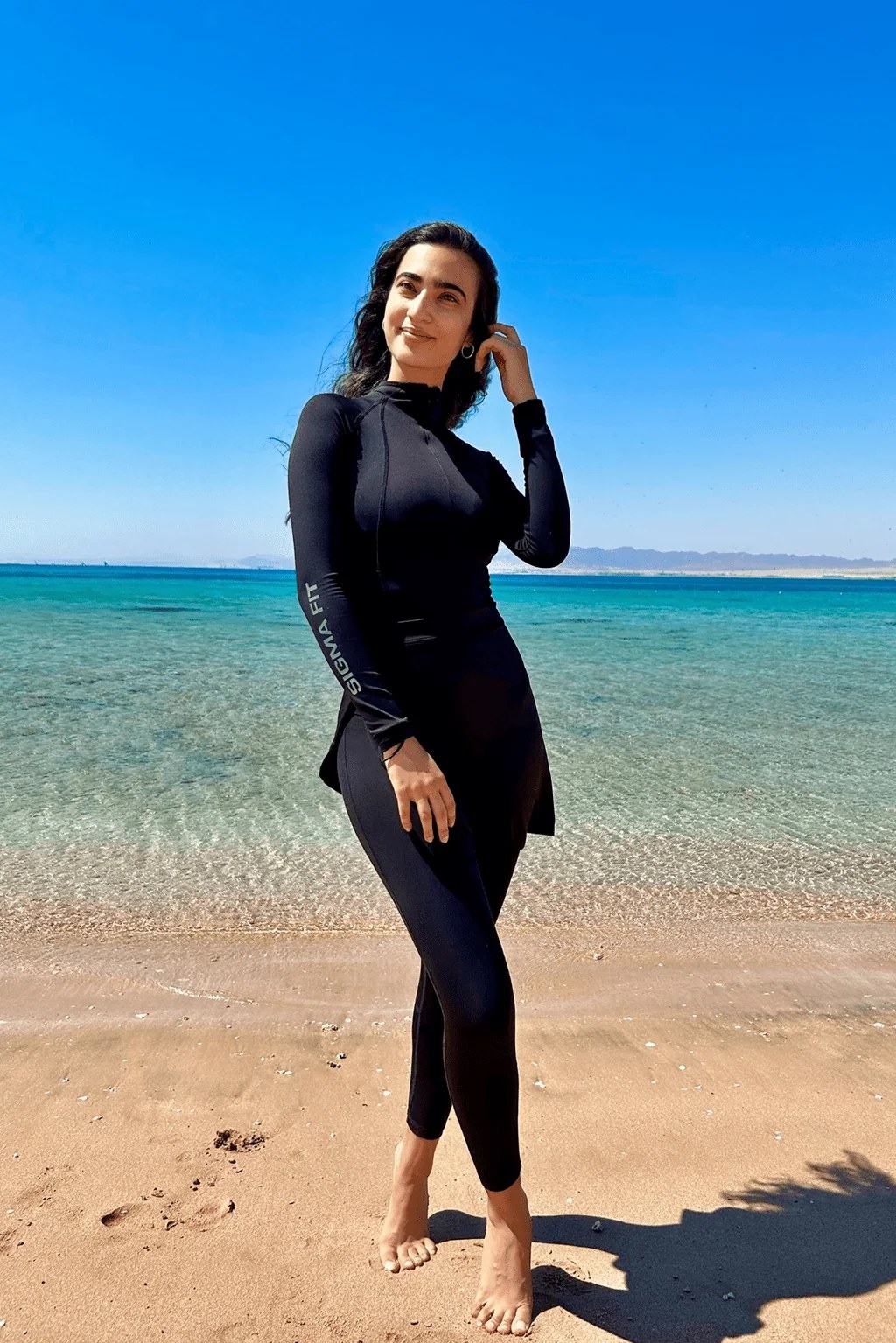 Black SculptFit Burkini Set