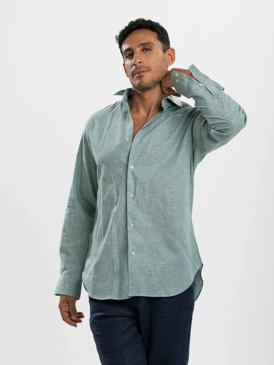 Green Linen Shirt