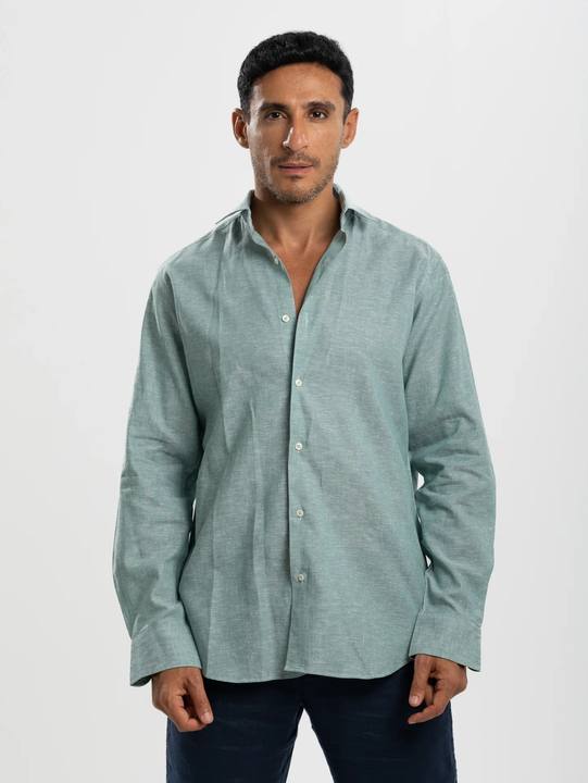 Green Linen Shirt