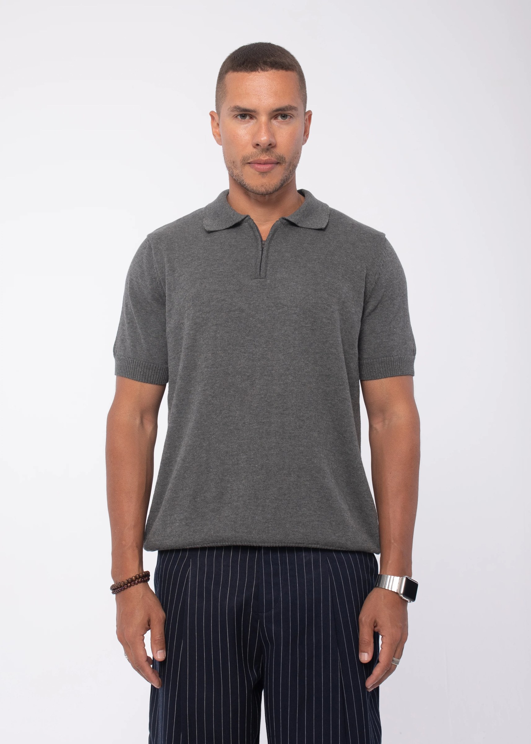 The Zip Up In Grey