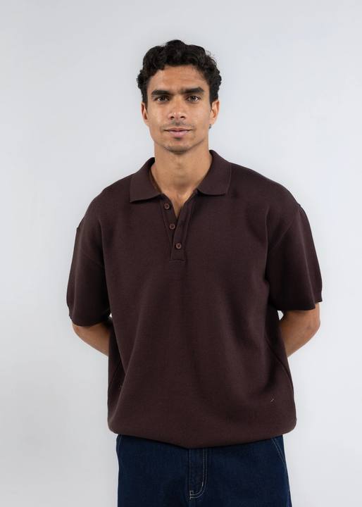 The 3 Button Polo In Brown