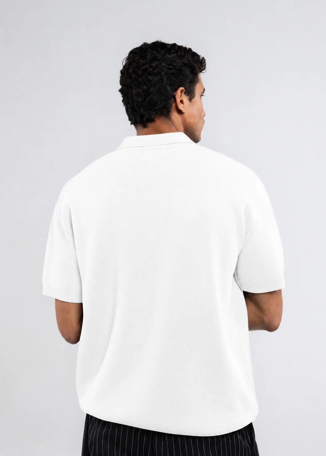 The 3 Button Polo In White