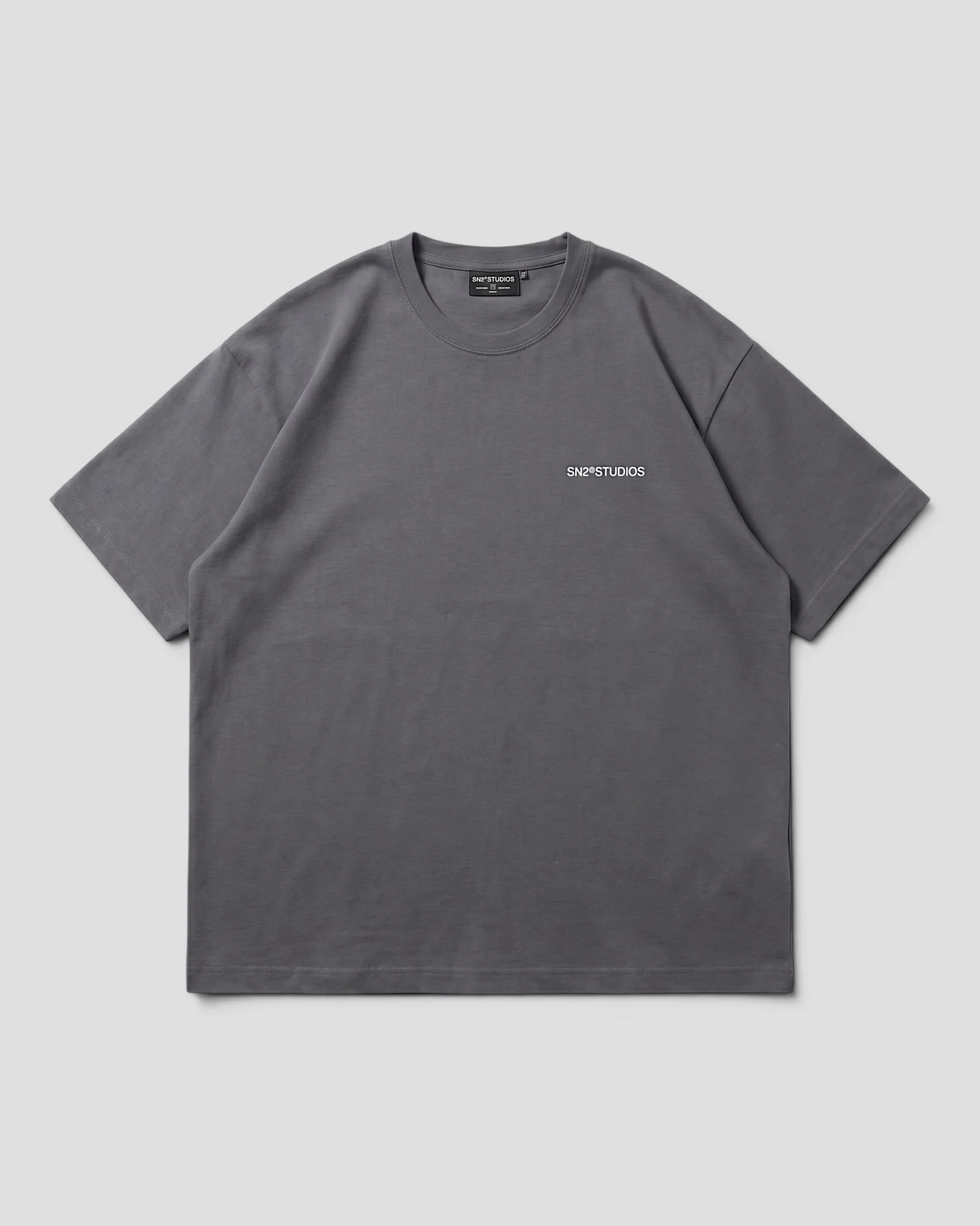 LOGO GREY OVERSIZED TEE