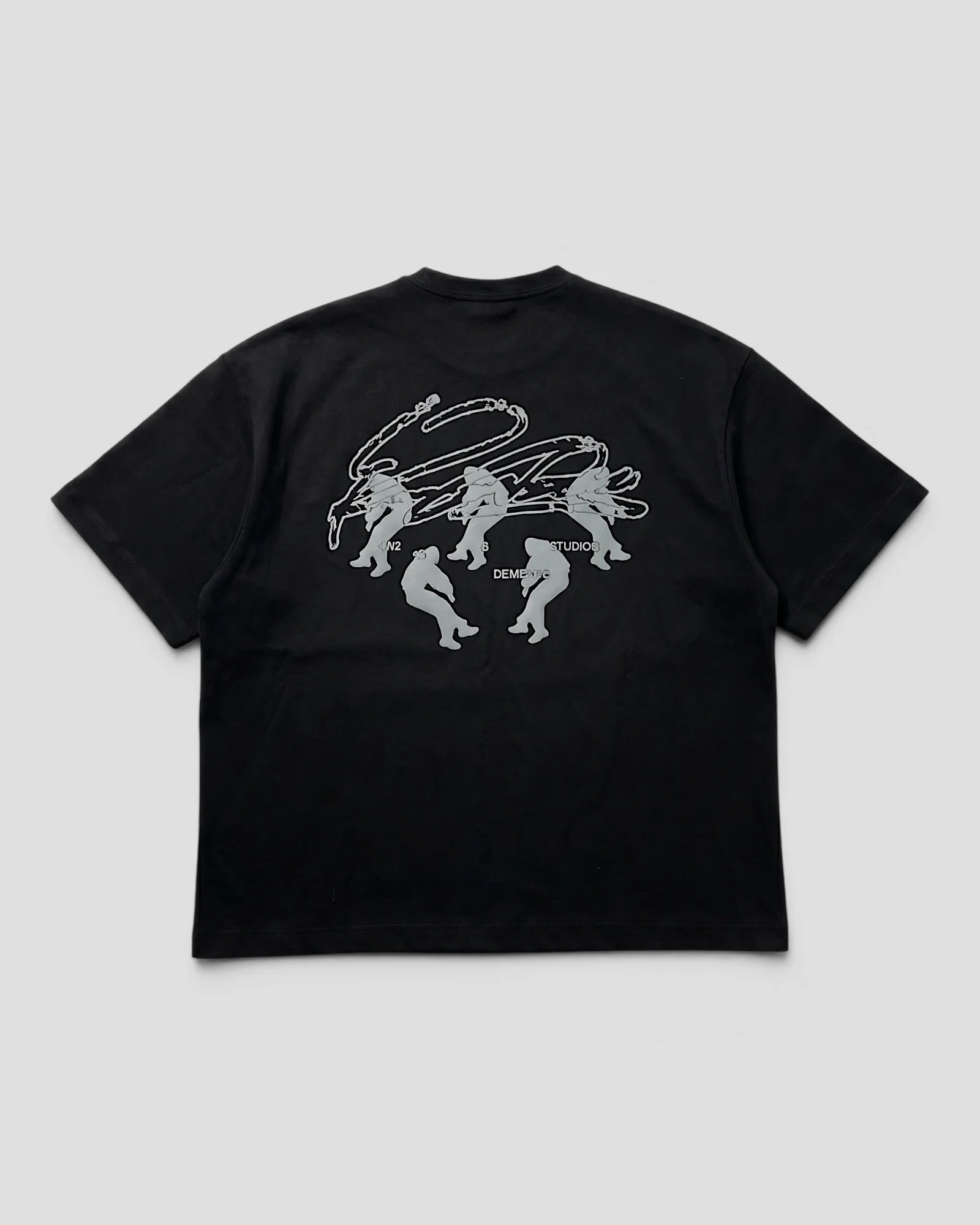 FLOTANTE BLACK OVERSIZED TEE