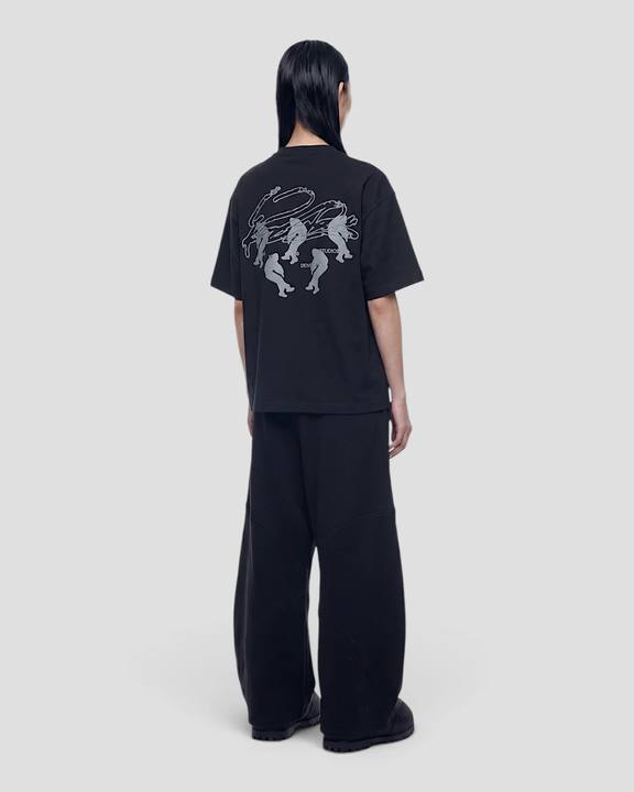 FLOTANTE BLACK OVERSIZED TEE