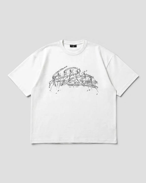 VISCOSO WHITE OVERSIZED TEE