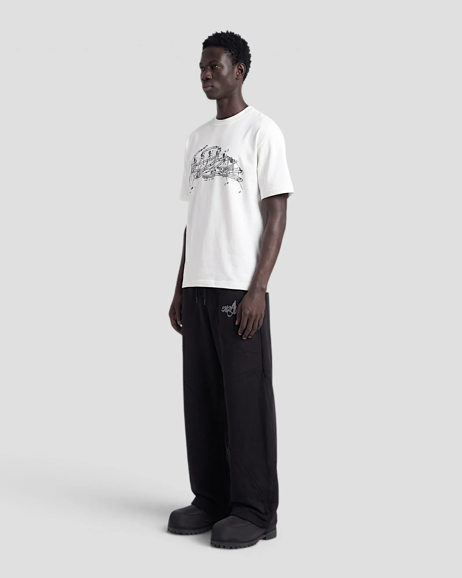 VISCOSO WHITE OVERSIZED TEE