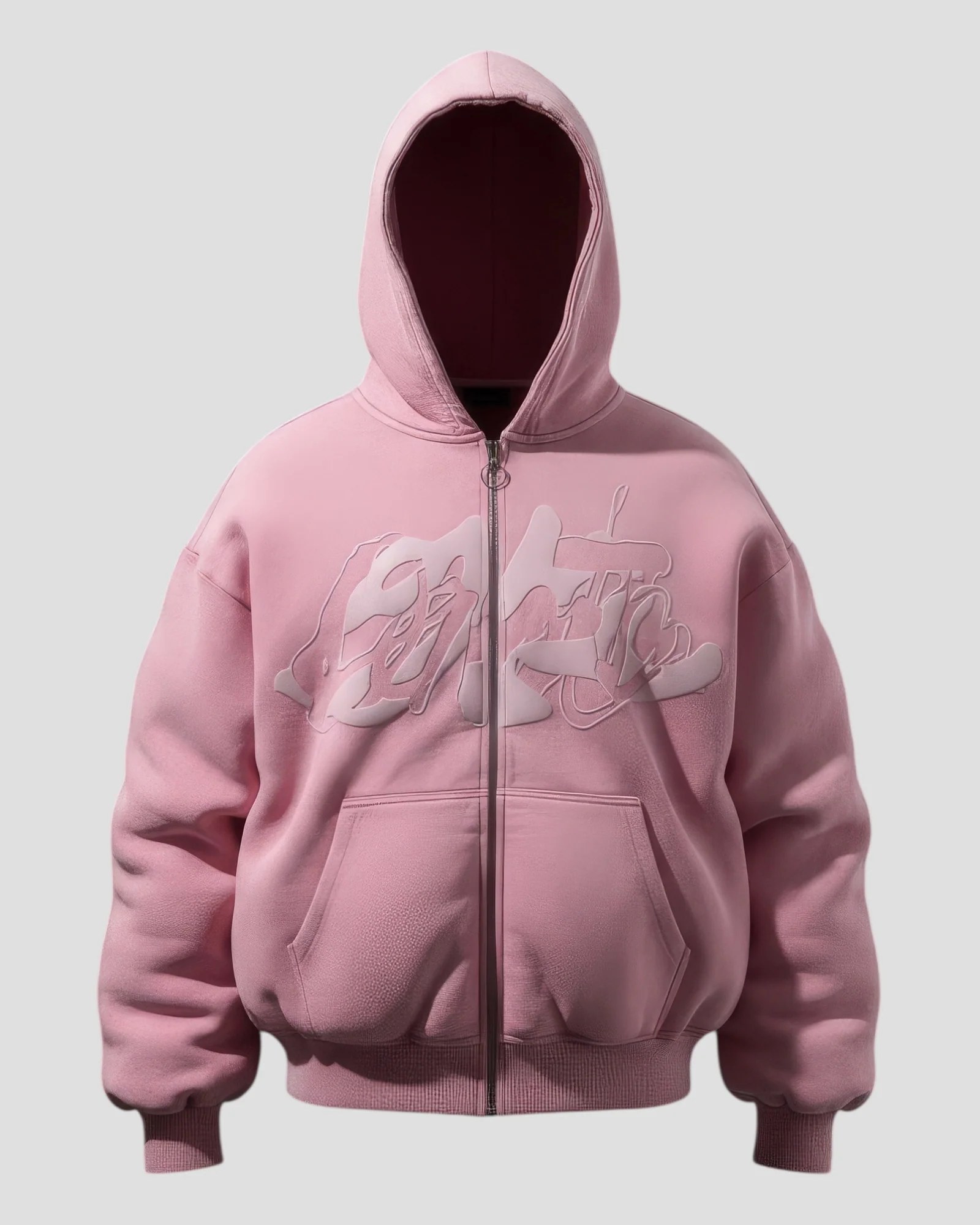 DEMENTE WASHED PINK ZIPUP JACKET
