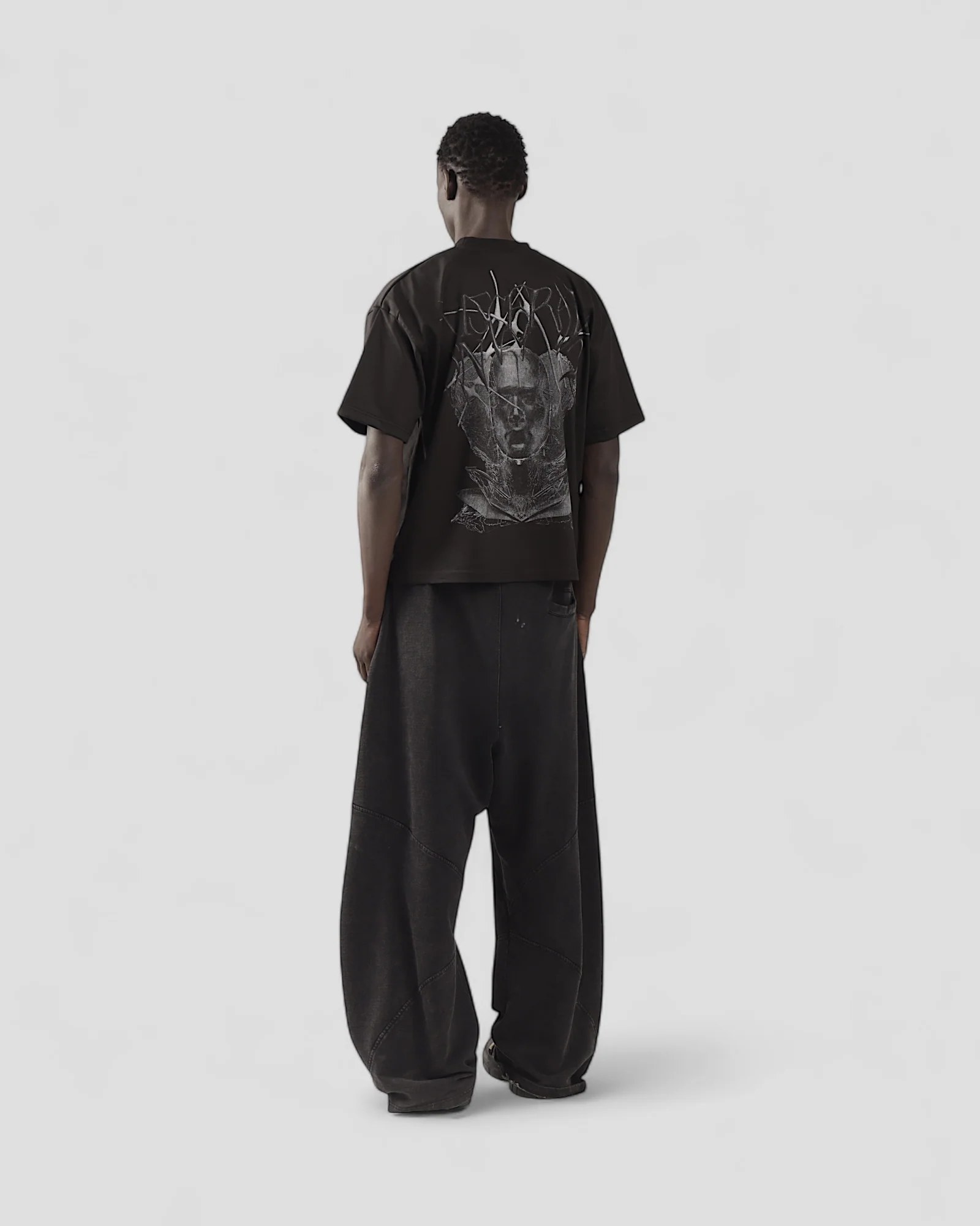 VISCERAL BLACK BOXY TEE