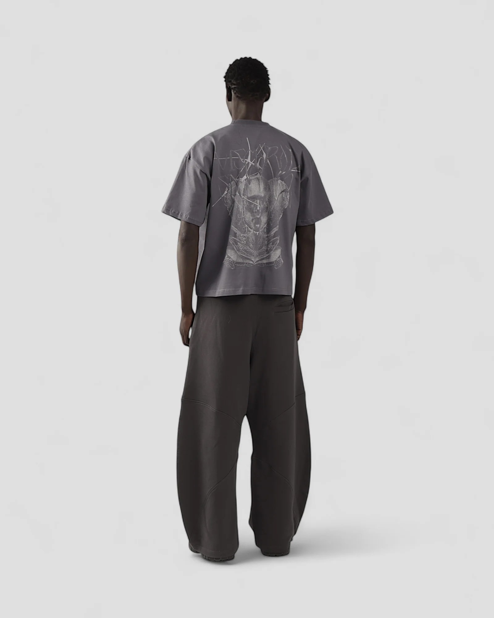 VISCERAL GREY BOXY TEE