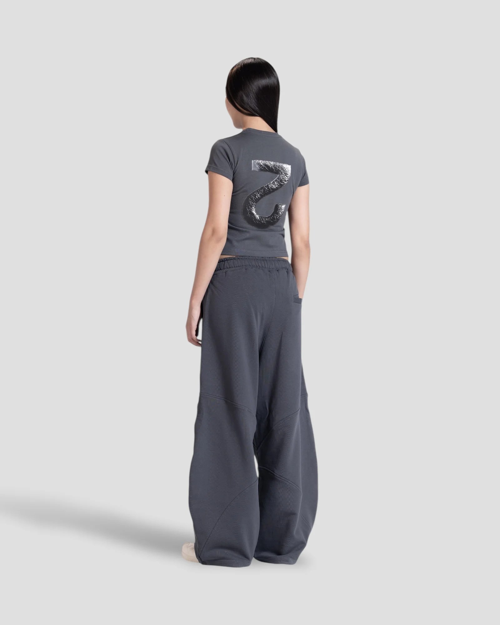 DEMENTE GREY REVERSED 2 BABY TEE