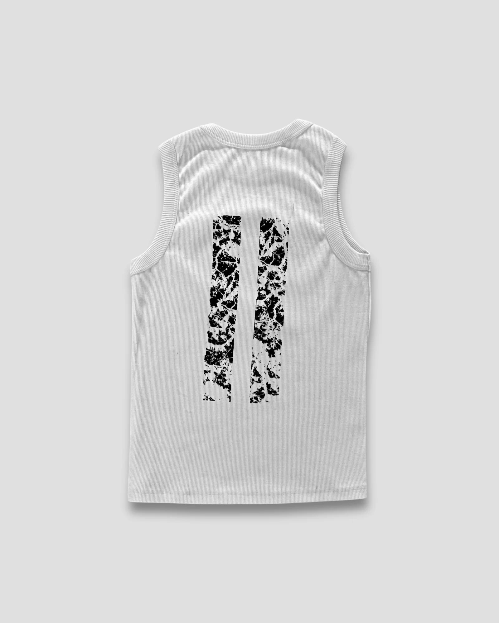 DEMENTE WHITE NUMERALS TANK TOP