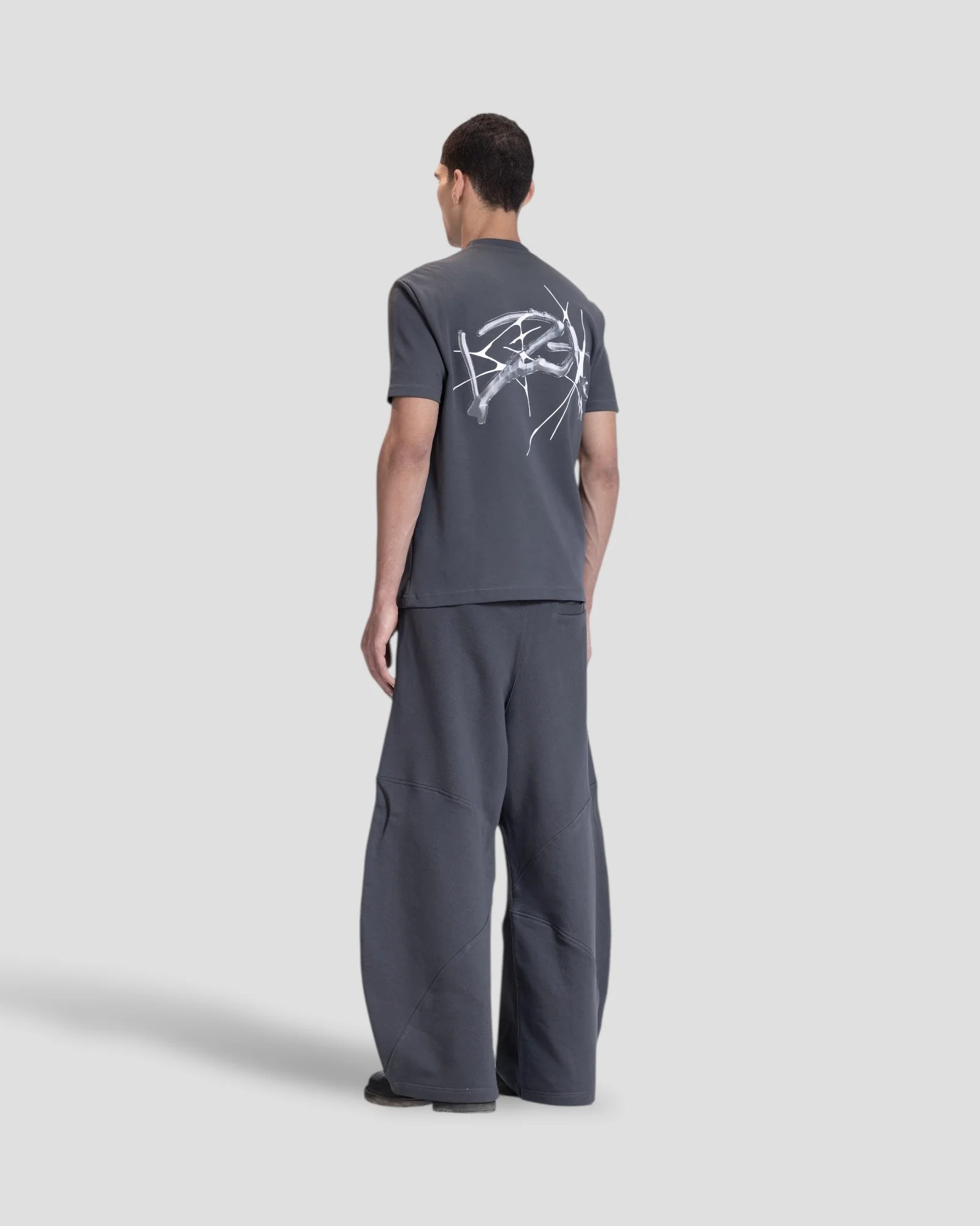 DEMENTE GREY SPIKED REGULAR TEE
