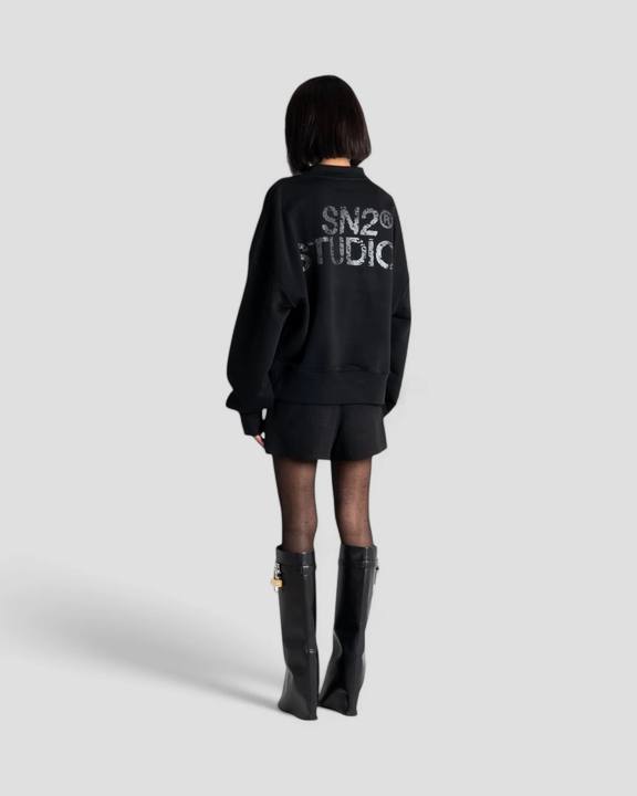 DEMENTE BLACK CREWNECK