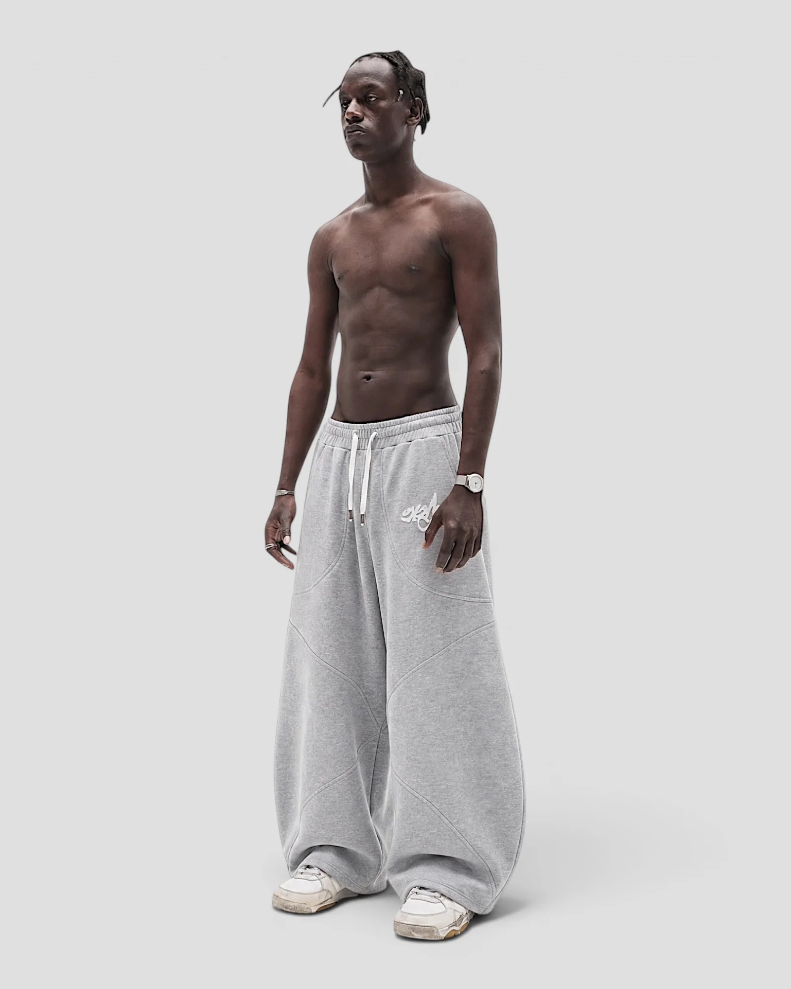 DEMENTE LIGHT GREY SWEATPANTS