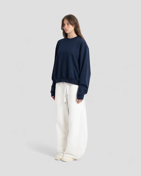 The Perfect Blank Navy Crewneck