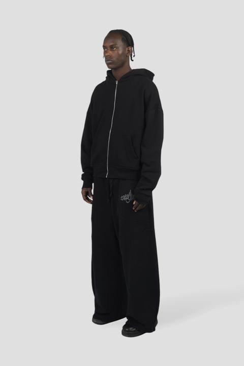 The Perfect Blank Black Zipup Jacket ‎