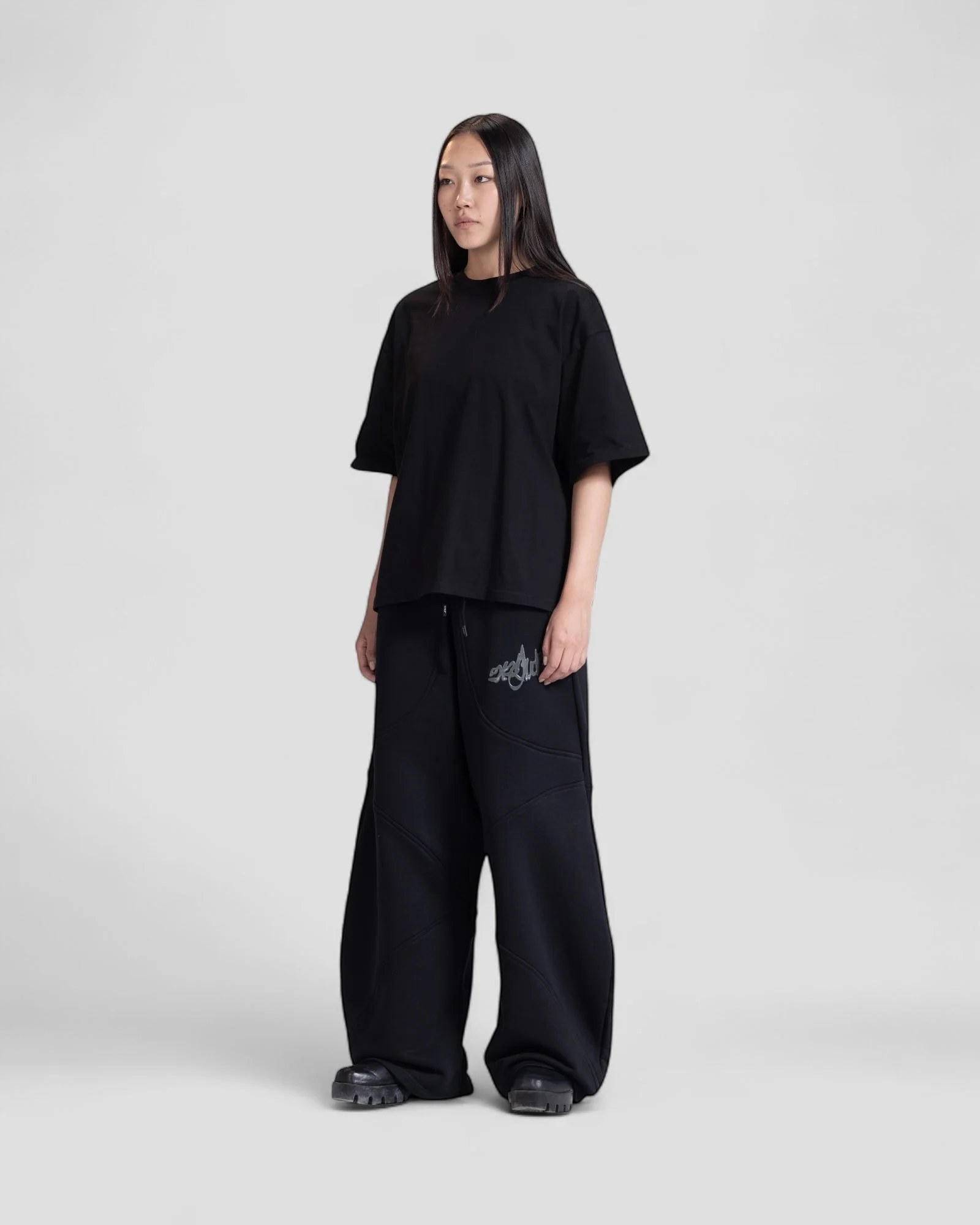 The Perfect Blank Black Boxy Tshirt V1