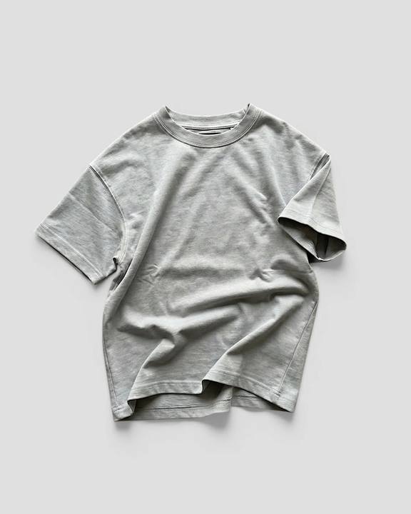 Norte Oversized Blank Light Grey Tee V2