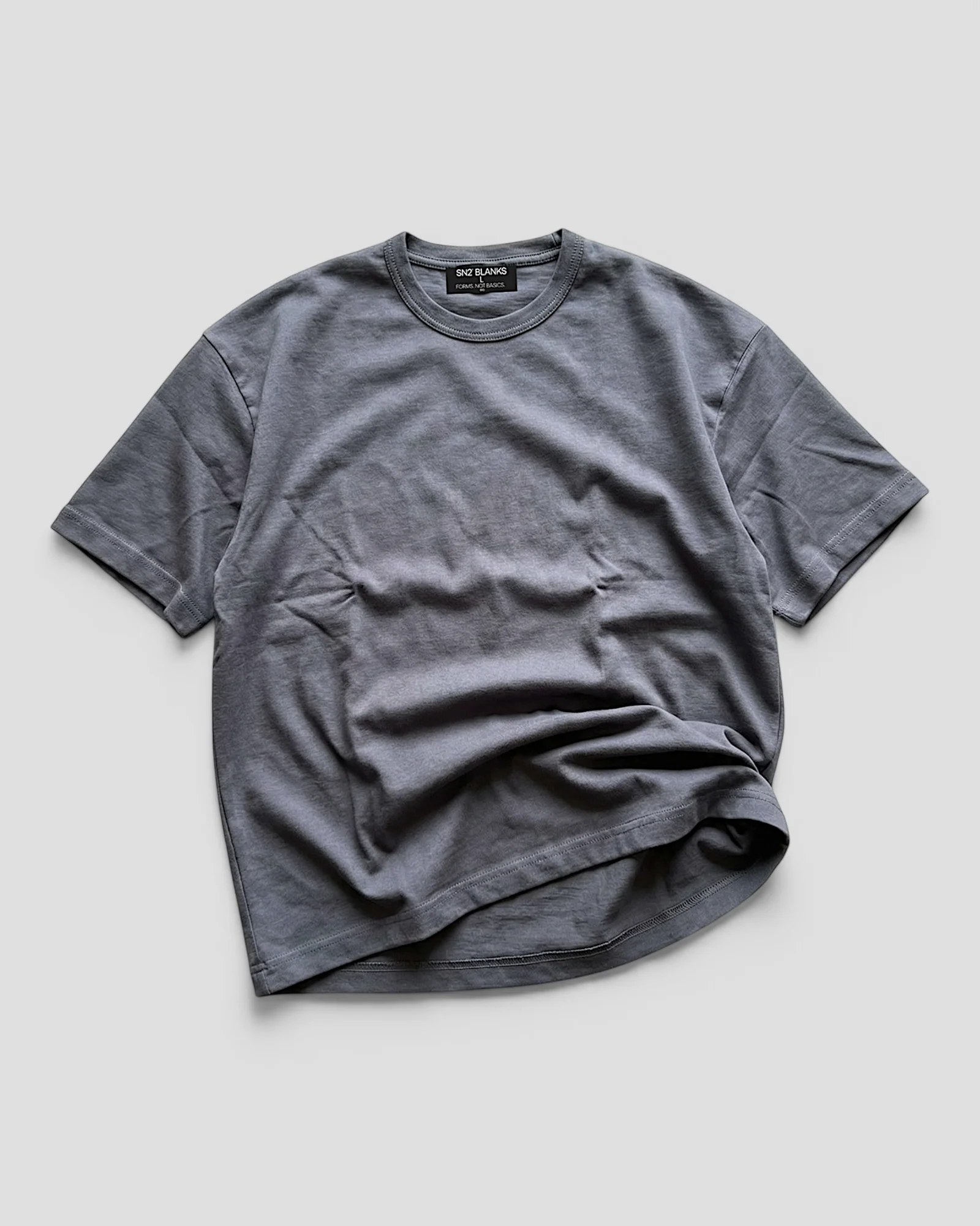Norte Oversized Blank Dark Grey Tee V2