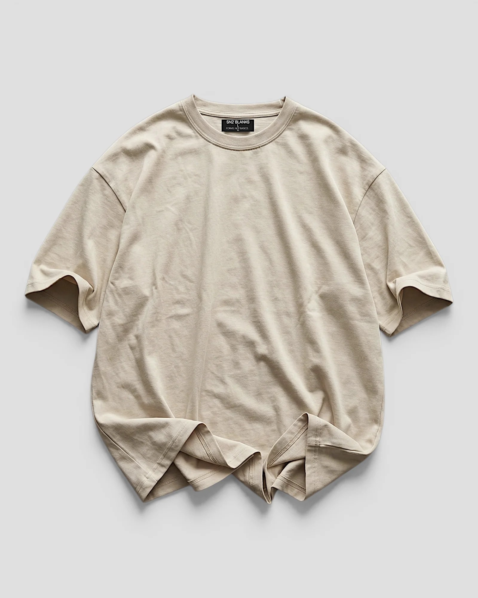 Norte Oversized Blank Beige Tee V2