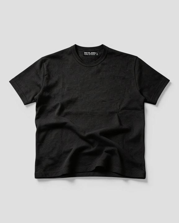 Luis Regular Blank Black Tee V2