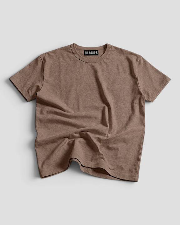 Luis Regular Blank Chestnut Brown Tee V2