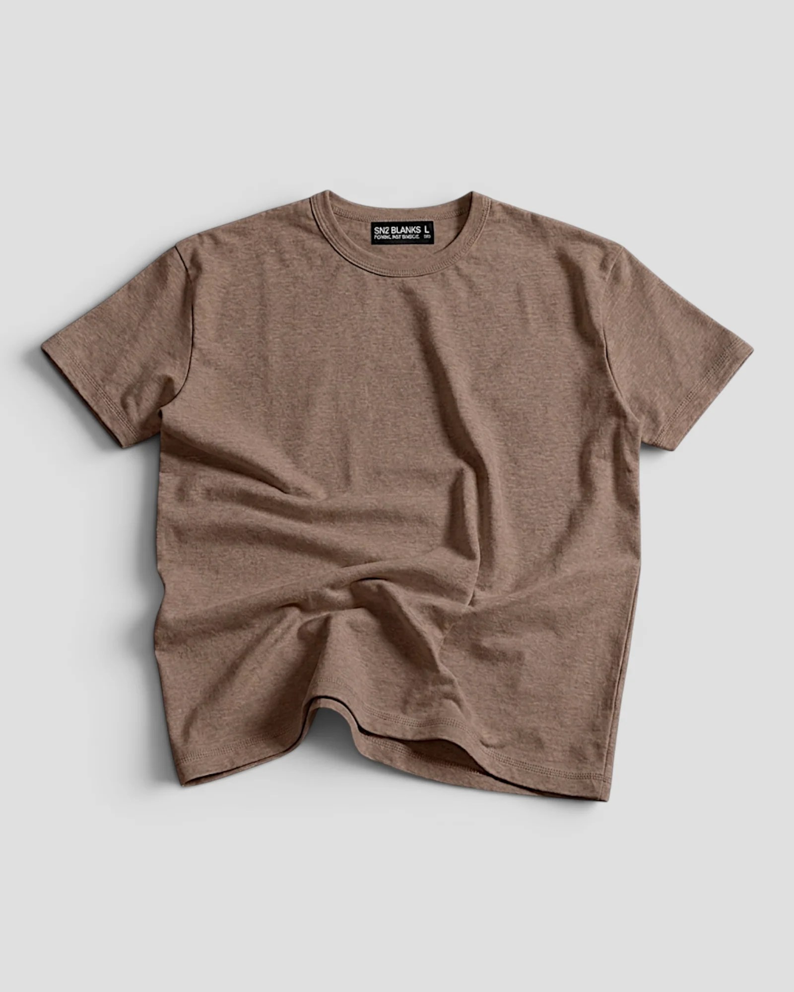 Luis Regular Blank Chestnut Brown Tee V2