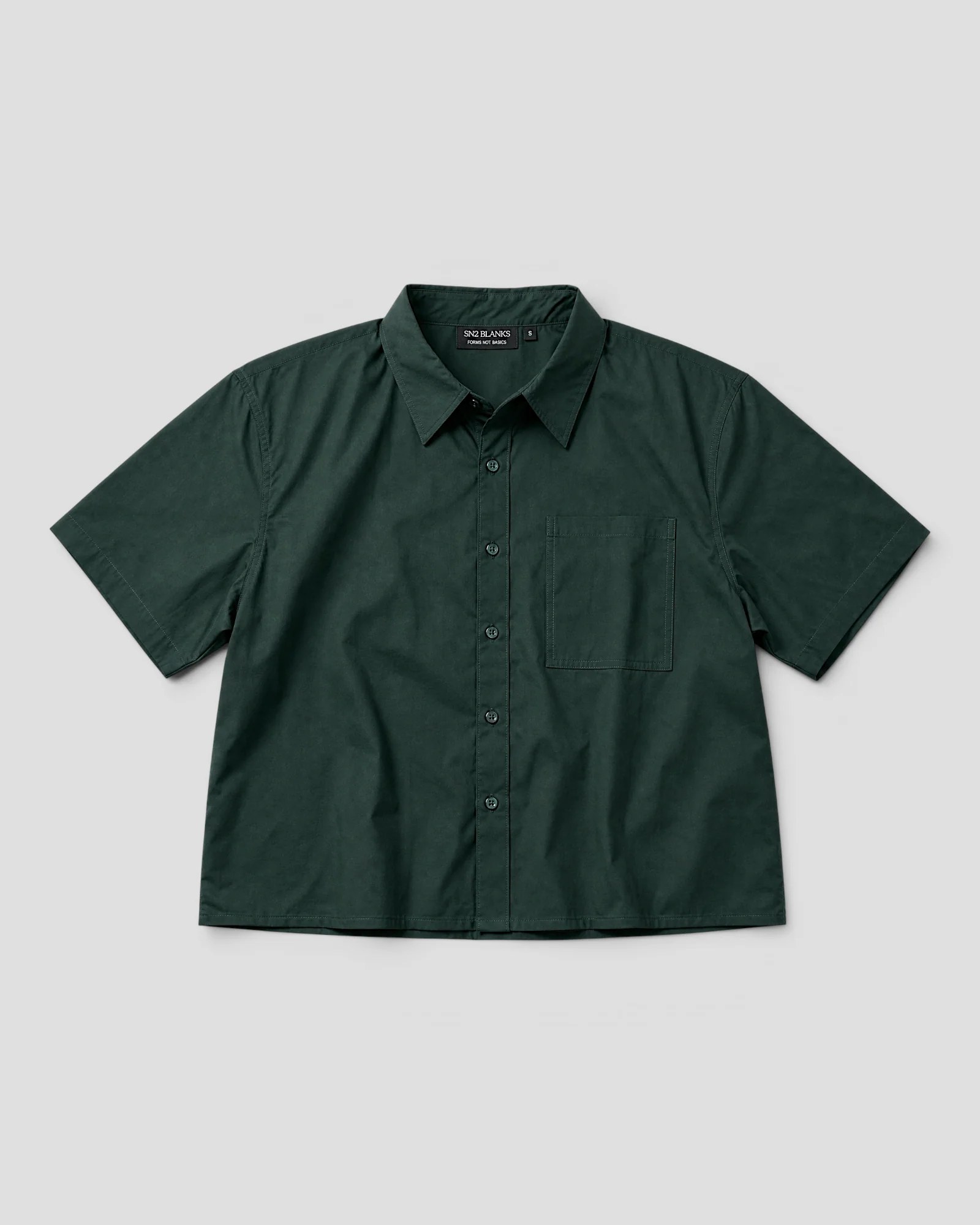 Nate Blank Green Boxy Shirt