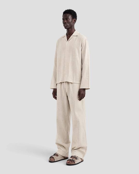 Costa Beige Blank Linen Pants