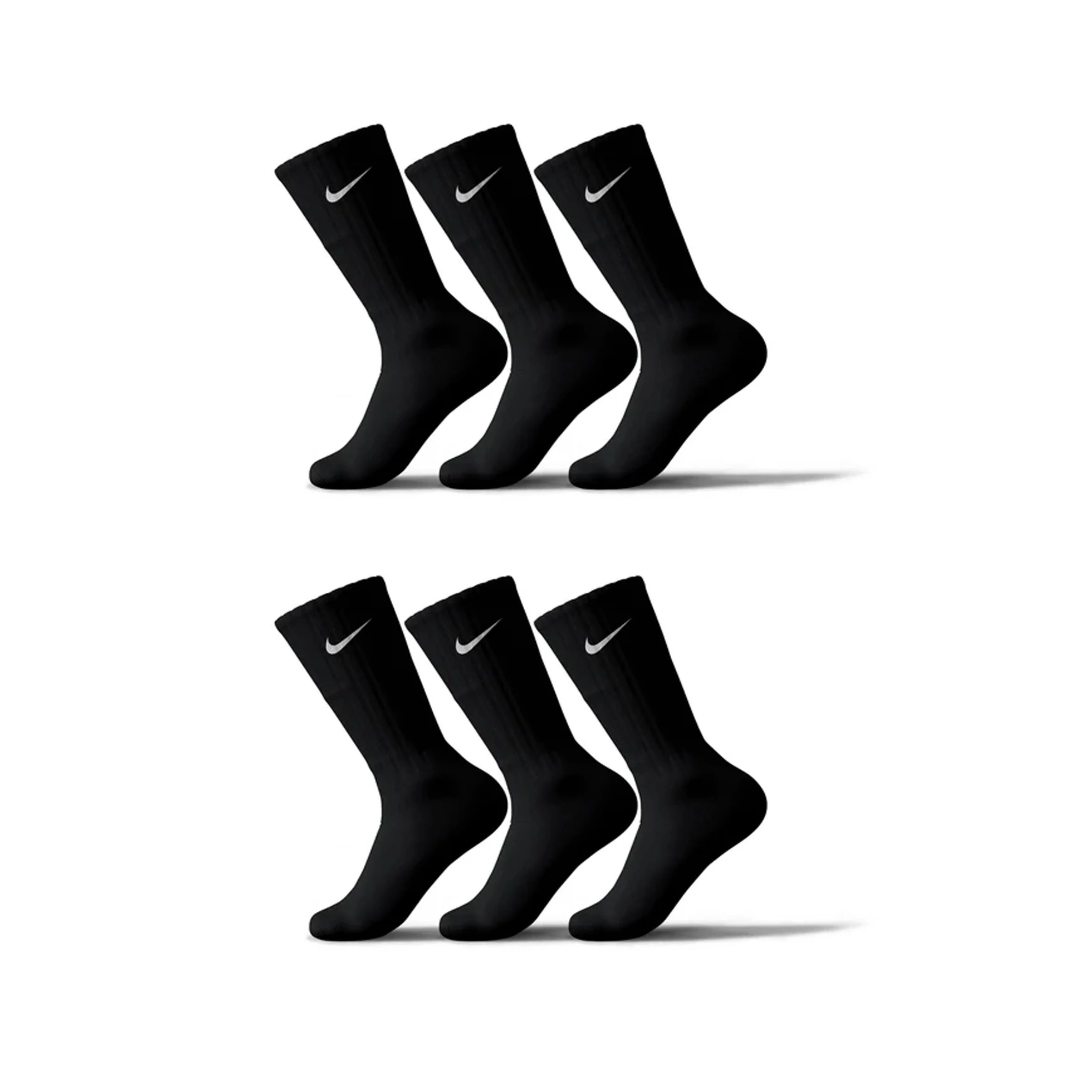 Nike Black Set Of 6 Socks