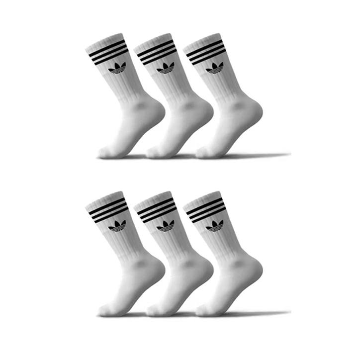 Adidas White Set Of 6 Socks