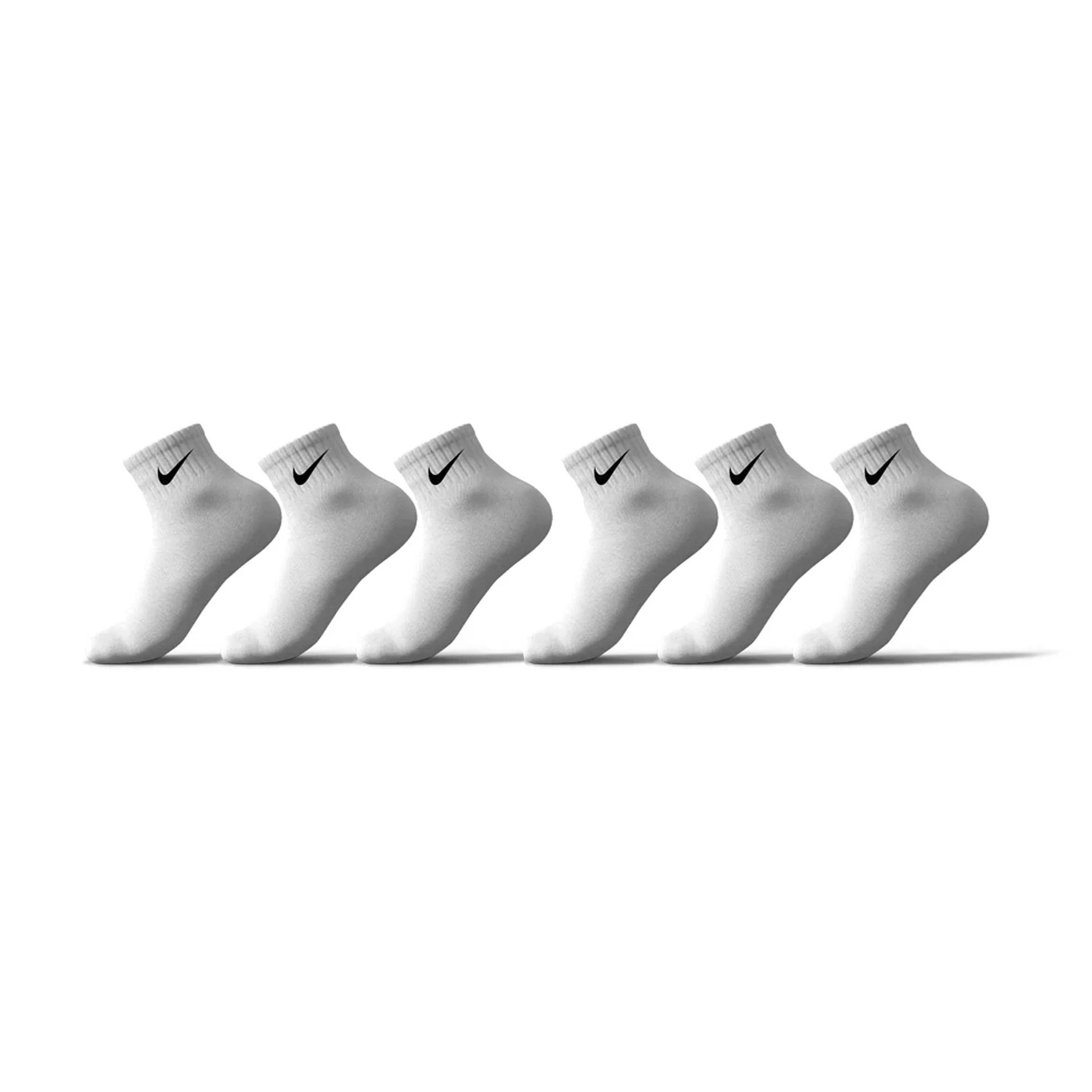 Nike Ankle White Set Of 6 Socks